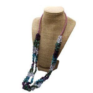 VTG Native American Turquoise & Amethyst Necklace